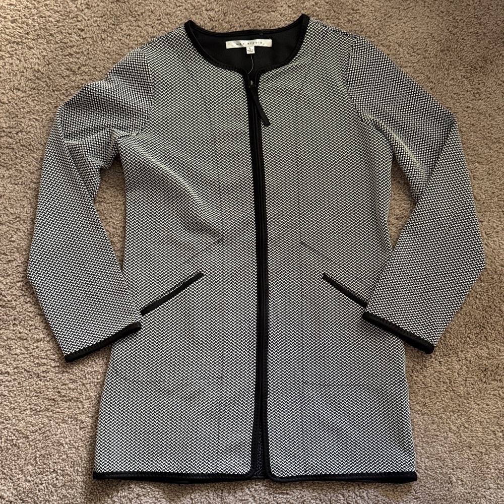 Max Studio Monochrome Textured Jacket